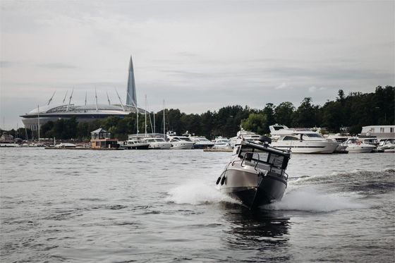 Europe Design Aluminum Boat 8.4m Fast Cabin Boat for Patrol and Recreation