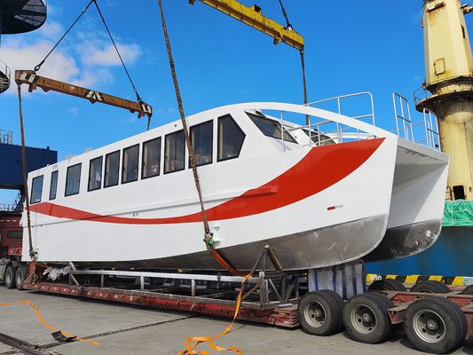 Allsealion Catamaran Ferry Boat Passenger 30 50 100 Commercial Passengers Aluminium High Speed Boats Water Taxi for Sale