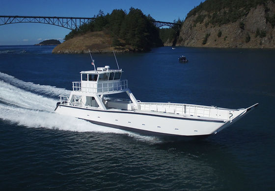ALLSEALION 12m Aluminum Alloy Landing Craft Ferry Barge Boat for Sale