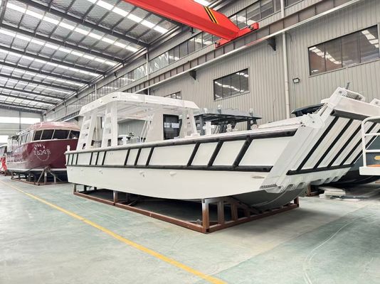 40ft 12m 10 Tons Loading Capacity Aluminum Work Diving Boat Cargo Barge Landing Craft for Sale Landing Vessel