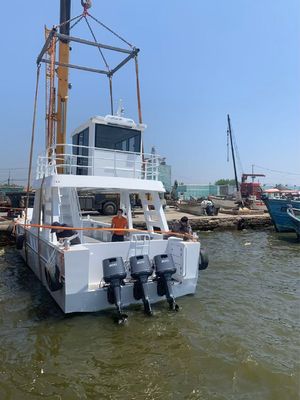 40ft 12m 10 Tons Loading Capacity Aluminum Work Diving Boat Cargo Barge Landing Craft for Sale Landing Vessel