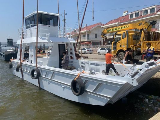40ft 12m 10 Tons Loading Capacity Aluminum Work Diving Boat Cargo Barge Landing Craft for Sale Landing Vessel