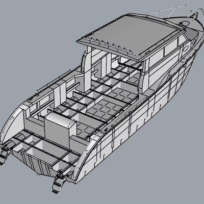 Aluminum Cabin Cruiser Fishing Boat Power Work Boat for Sale 11.6m Diving Boat for Travelling