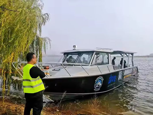 Aluminum Cabin Cruiser Fishing Boat Power Work Boat for Sale 11.6m Diving Boat for Travelling